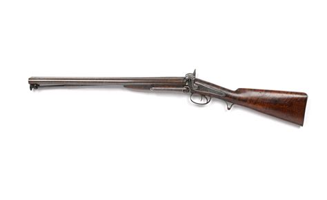 Double Barrelled Jacobs 73 Inch Smoothbore Percussion Carbine 1860