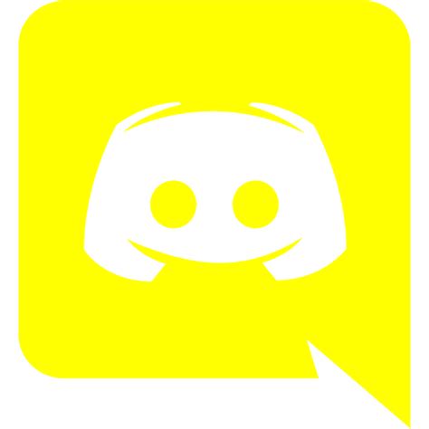Yellow Discord Icon Free Yellow Site Logo Icons