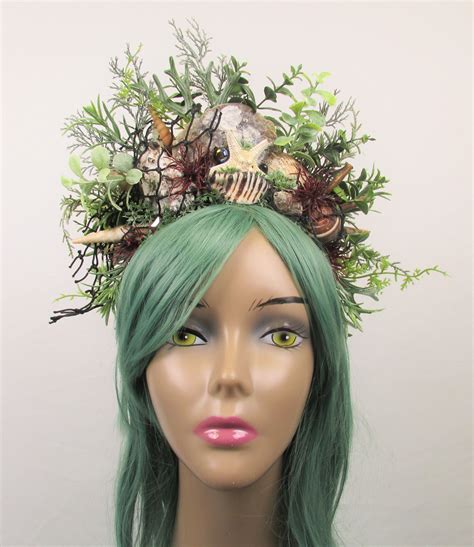 Dark Mermaid Crown Mermaid Headband Mermaid Headdress Shell Crown