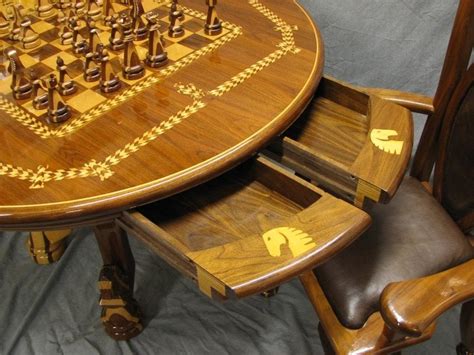 Chess Table Chairs And Chess Set By Dennis Zongker Lumberjocks