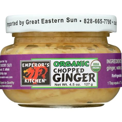 Emperors Kitchen Organic Chopped Ginger 45 Oz