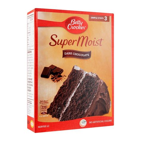 Order Betty Crocker Super Moist Cake Mix Dark Chocolate 500g Online