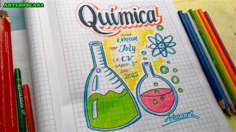 Portadas De Química Dibujos Cuadernos Cooperanet©