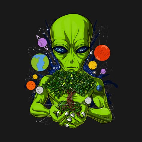 Space Alien Tree Of Life Space Alien T Shirt Teepublic