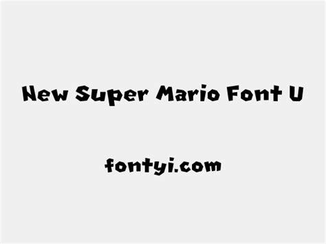 New Super Mario Font U Real Font Hot Sex Picture