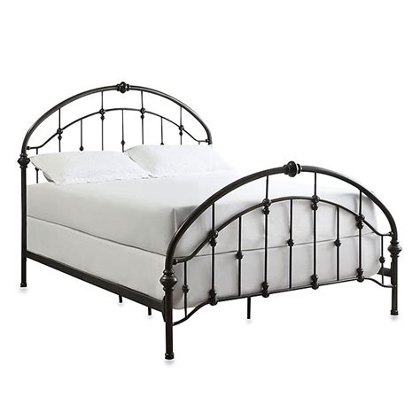 Inspire Q® Jaime Arched Metal Queen Bed Frame With Caster Knots Bed