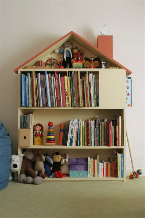 This shelving unit is comprised of 2 legs and 5 shelves. Top 10 DIY Kid's Book Storage Ideas - Top Inspired