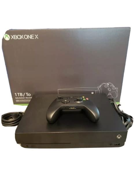 Microsoft Xbox One X Manufacturer Refurbished Console 1tb Black For