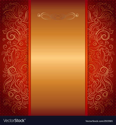 red royal invitation card royalty free vector image