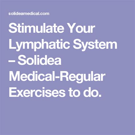 Stimulate Your Lymphatic System Lymphatic System Lymphatic Stimulation