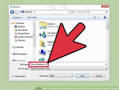 How To Make The Show Desktop Icon In Windows Quick Launch Toolbar