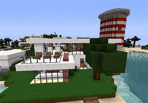 Modern Brickwool House Minecraft Project