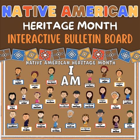 Native American Heritage Month Bulletin Board Interactive Sel Etsy