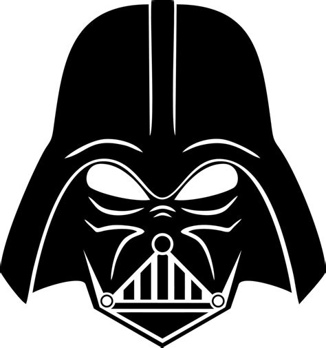 Darth Vader Mask Svg Cut File - Layered SVG Cut File - 1000 Fonts
