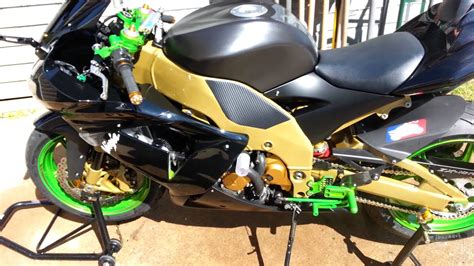 Bid history for 2005 kawasaki ninja zx10r auction start date: 2004 Kawasaki ninja zx10r- final assembly - YouTube