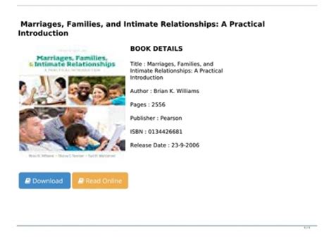 Pdf Download Marriages Families And Intimate Relationships A