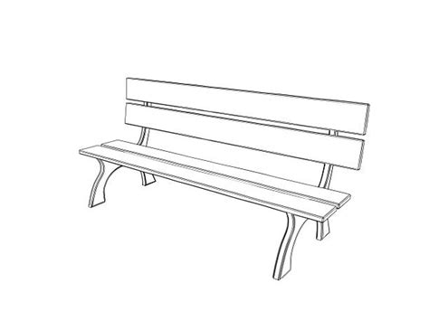 Best Silhouette Of The How To Draw A Park Bench Stock Photos Pictures
