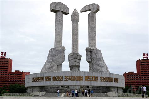 Monument To Party Founding Pyongyang North Korea Worldwide