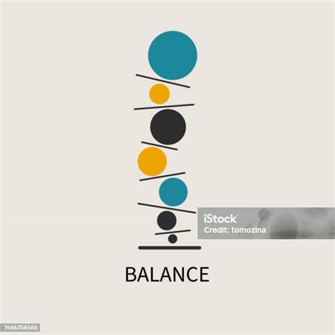 Ilustración De Símbolo De Equilibrio Signo De Armonía Estabilidad Y Más