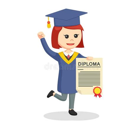 Boy Standing With Diploma Graduating University Receiving Diploma And