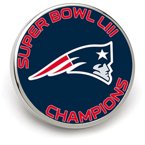 New England Patriots Super Bowl Liii Champions Lapel Pin