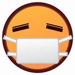 Mask Face Medical Emoji Clipart Surgical Transparent