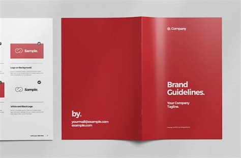 Brand Style Guide Layout Design Template Place