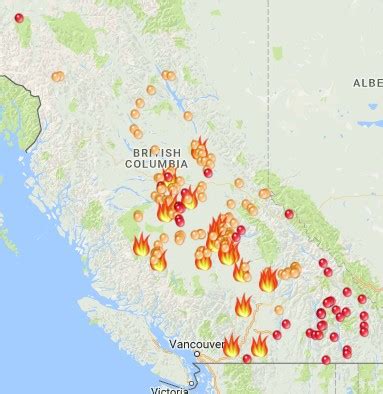 The bc wildfire service is making an interactive map that displays details and locations for specific registered fires available on its website. BC Wildfires