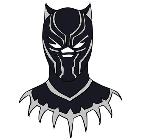 How To Draw The Black Panther Really Easy Drawing Tutorial Black