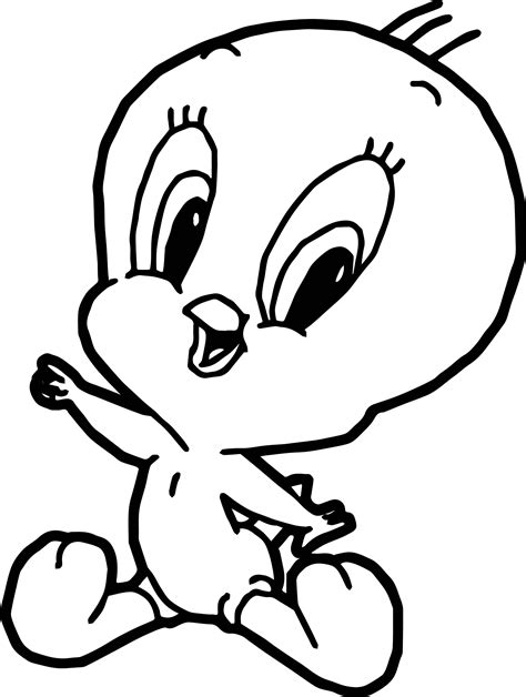 Tweety Baby Coloring Coloring Pages