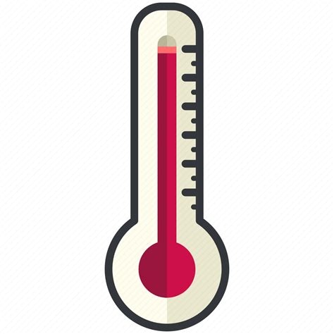 Forecast High Temperature Thermometer Weather Icon Download On