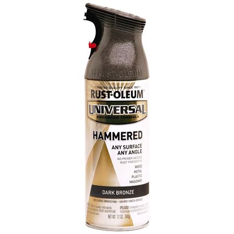 What kind of spray paint is rust oleum hammered? Rust-Oleum Universal 12 oz. All Surface Hammered Dark ...