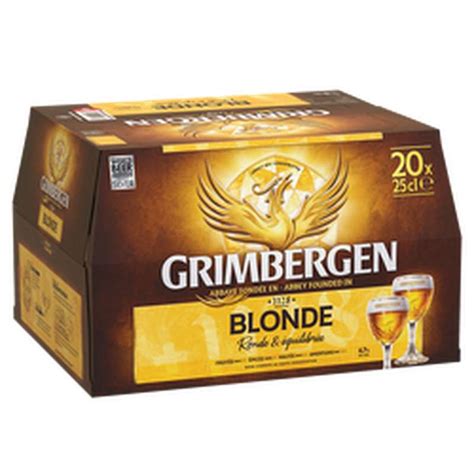 Pack De Bière Blonde Grimbergen 67° 20 X 25 Cl La Belle Vie