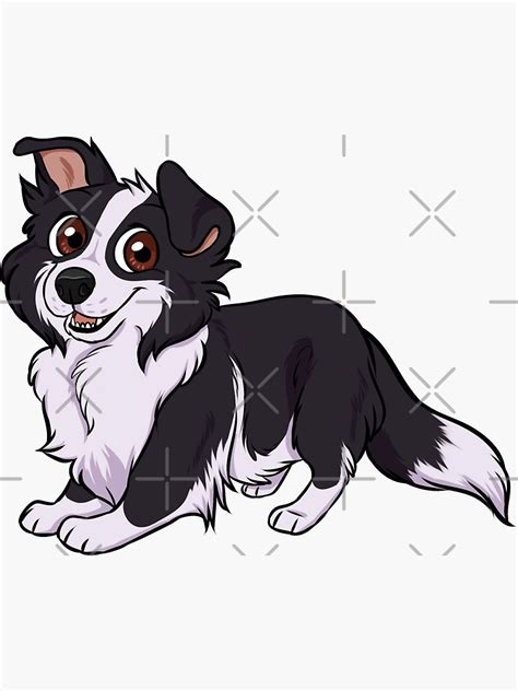 Border Collie Chibi Sticker By Mexicanine Redbubble
