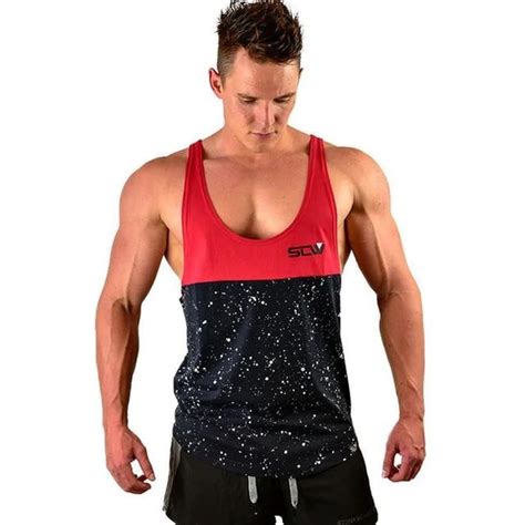 Men Bodybuilding Tank Tops Gyms Fitness Workout Sleeveless Shirt Casua
