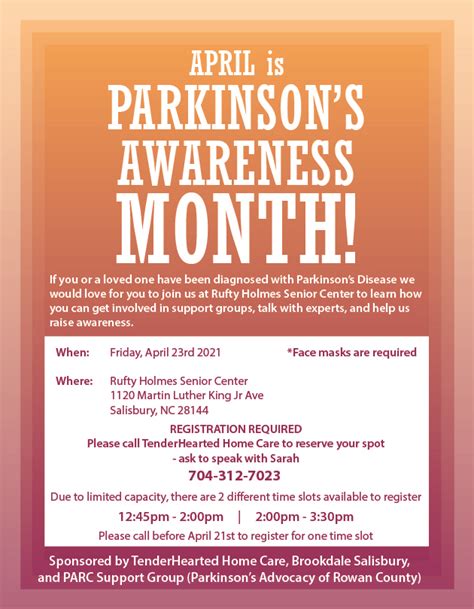 April Is Parkinsons Awareness Month Tenderhearted Home Care