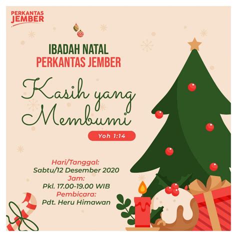 Contoh Undangan Natal - Tema Natal Bahasa Inggris - Carol Sphrand