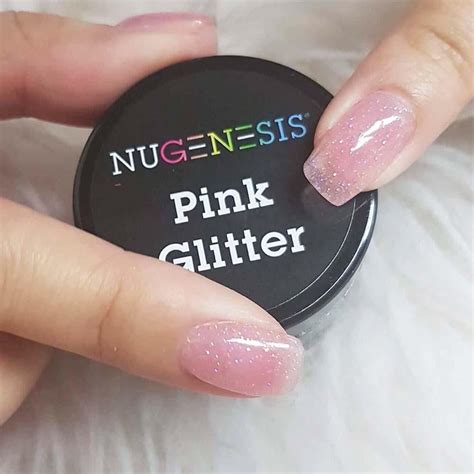 Nugenesis Dipping Pink And White Pink Glitter 2oz In 2021 Powder