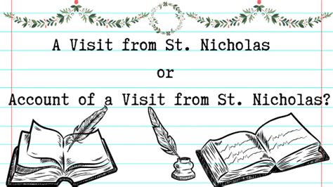 A Visit From St Nicholas Or Account Of A Visit From St Nicholas A