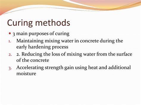 Ppt Curing Concrete Powerpoint Presentation Free Download Id3089732
