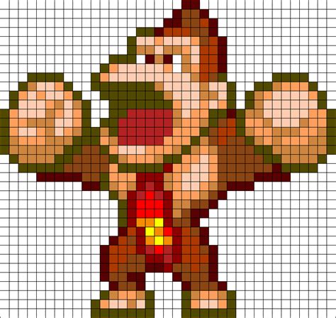 Donkey Kong Perler Bead Pattern Bead Sprites Characters Fuse Bead