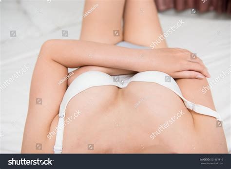 Woman Holding Her Breasts Stock Photo Shutterstock