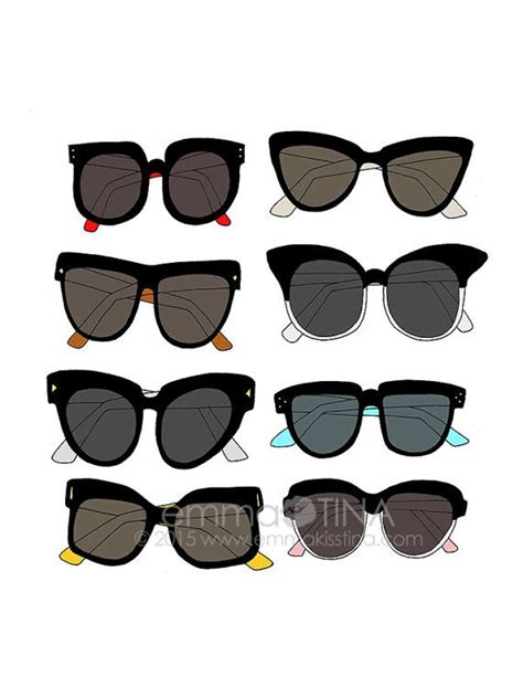 Sunglasses Fashion Illustration Art Print Fashion Illustration