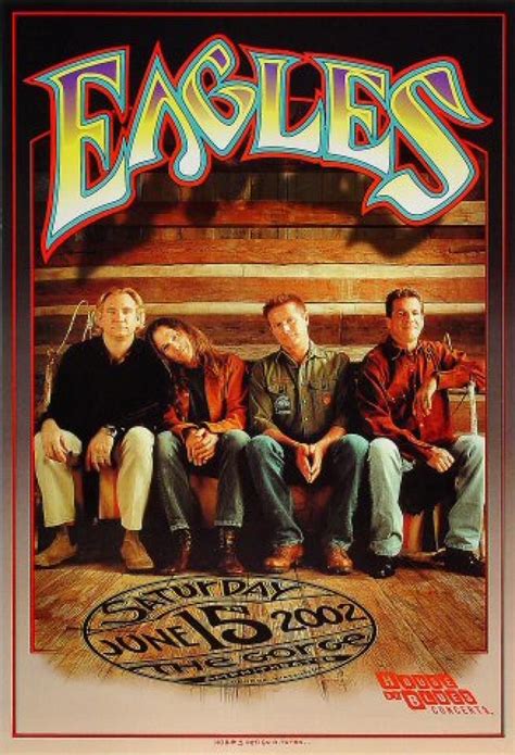 The Eagles Vintage Concert Poster From Gorge Amphitheatre Jun 15 2002