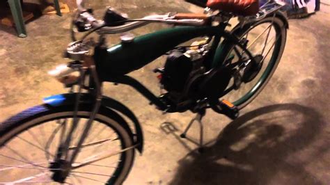 4 Stroke Motorized Bicycle 49cc Custom Vintage Look Youtube
