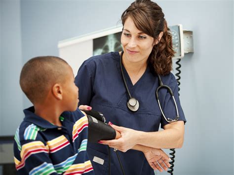 Doctors Due Diligence Measuring Kids Blood Pressure Shots Health