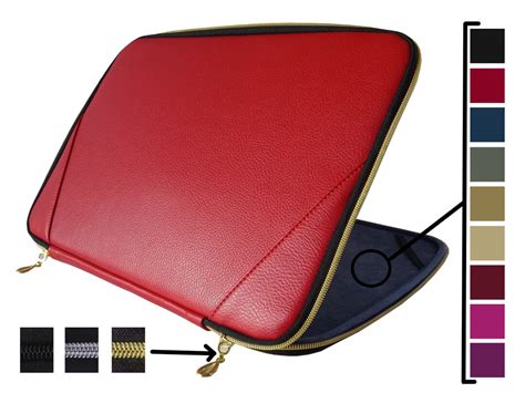 Red Leather Laptop Case 14 Inch Laptop Sleeve 14 Inch Laptop Etsy