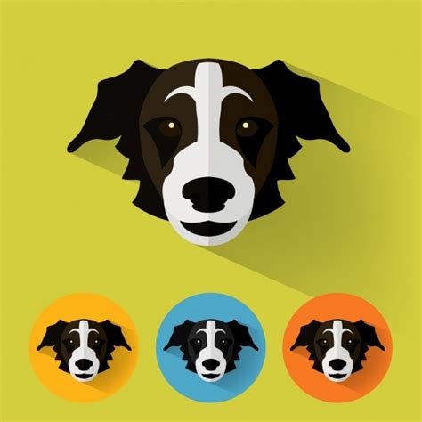 Dog Icons Collection Vector Free Download