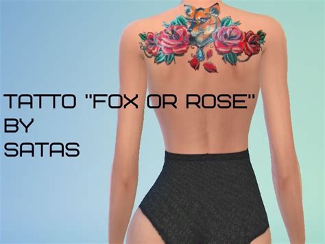 Womens Tattoo On The Lower Back 1 Color Found In Tsr Category Sims