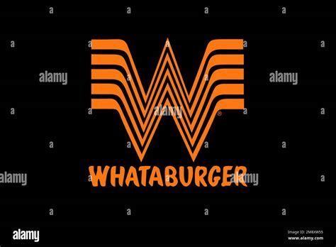 Whataburger Logo Black Background Stock Photo Alamy